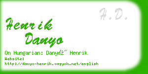 henrik danyo business card